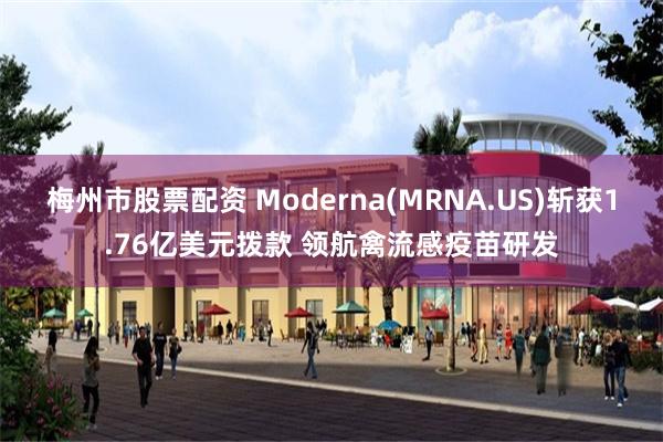 梅州市股票配资 Moderna(MRNA.US)斩获1.76亿美元拨款 领航禽流感疫苗研发