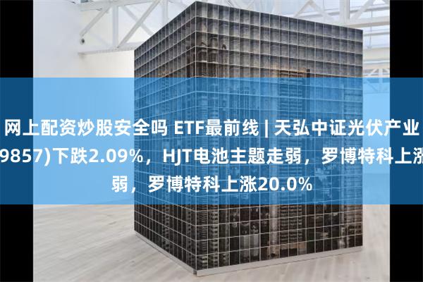 网上配资炒股安全吗 ETF最前线 | 天弘中证光伏产业ETF(159857)下跌2.09%，HJT电池主题走弱，罗博特科上涨20.0%