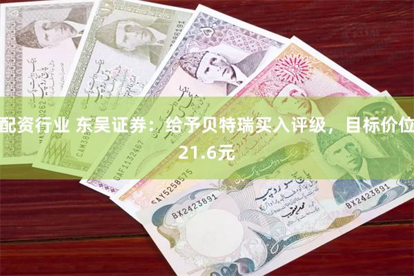 配资行业 东吴证券：给予贝特瑞买入评级，目标价位21.6元