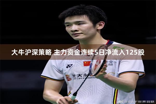 大牛沪深策略 主力资金连续5日净流入125股